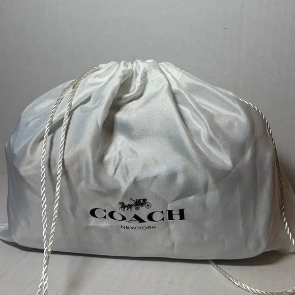 Coach Tabby Denim Brass Indigo Shoulder Bag 20 W/ Dustbag - Picture 10 of 10